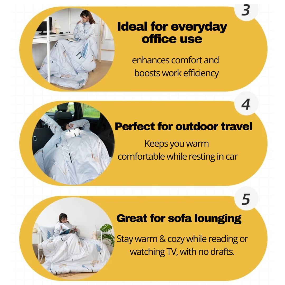 Multi Functional Portable Pillow Quilt